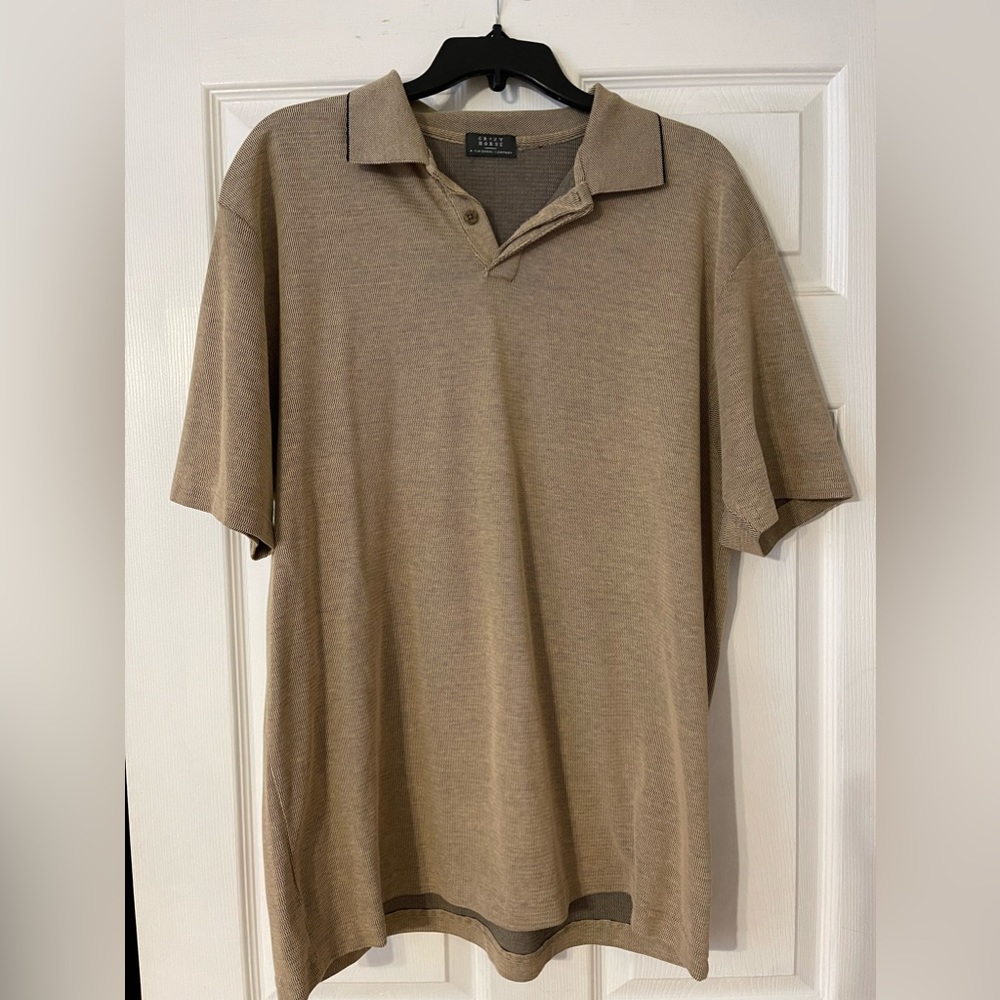 Crazy Horse men’s polo size XlL tan color
